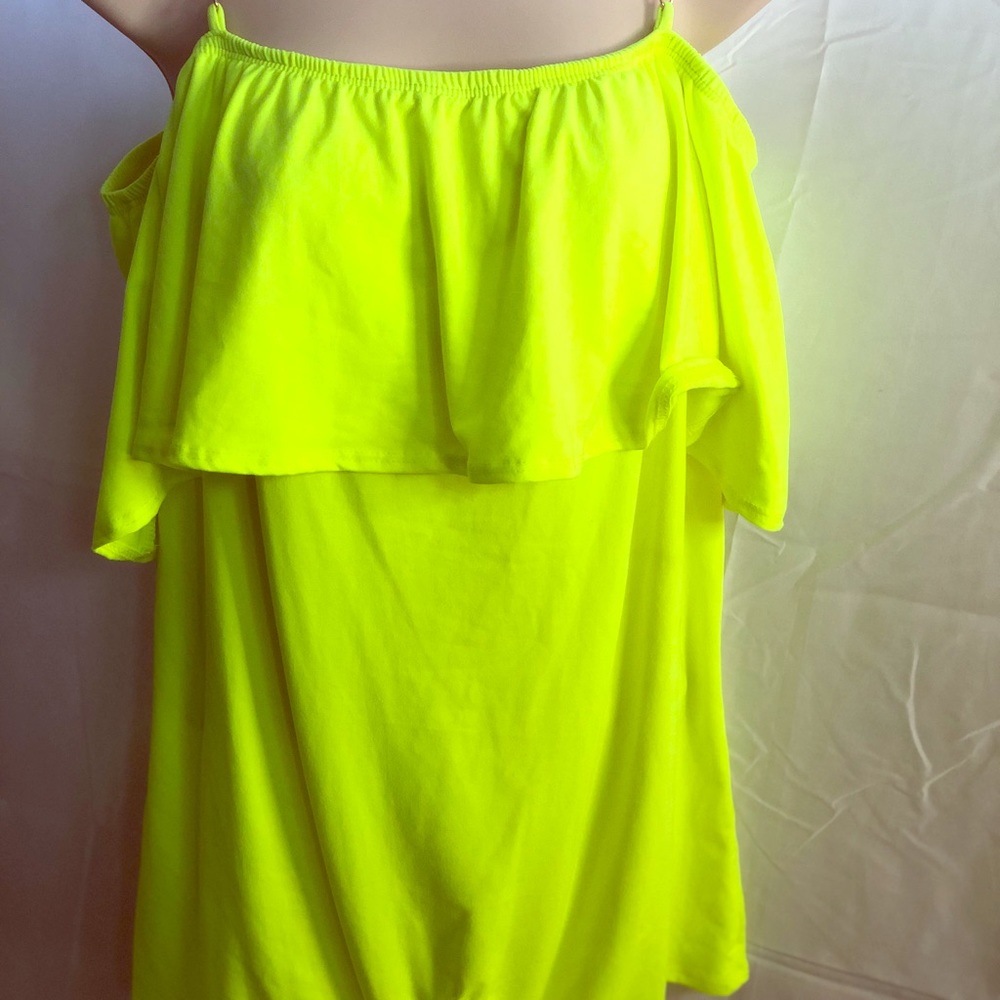 Neon off the shoulder top